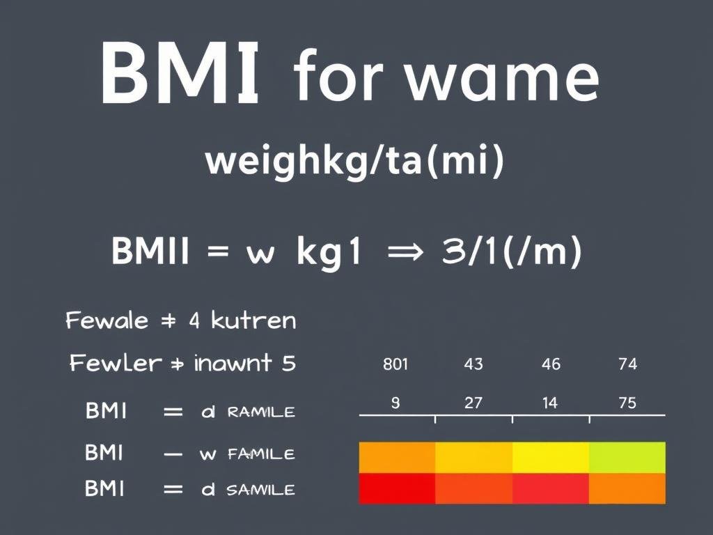 BMI formula calculation for women with example BMI formula calculation for women with example
