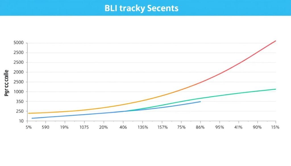 Chart showing tracking of child's BMI percentile over time