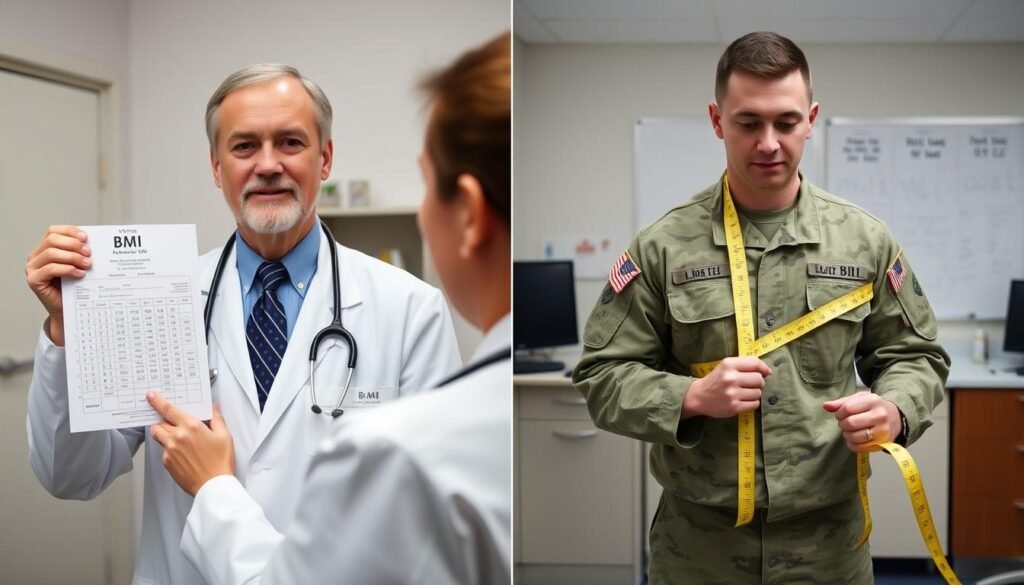 Comparison between civilian and military fitness assessment methods