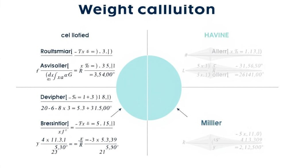 Comparison of different Ideal Weight Calculator formulas showing mathematical equations