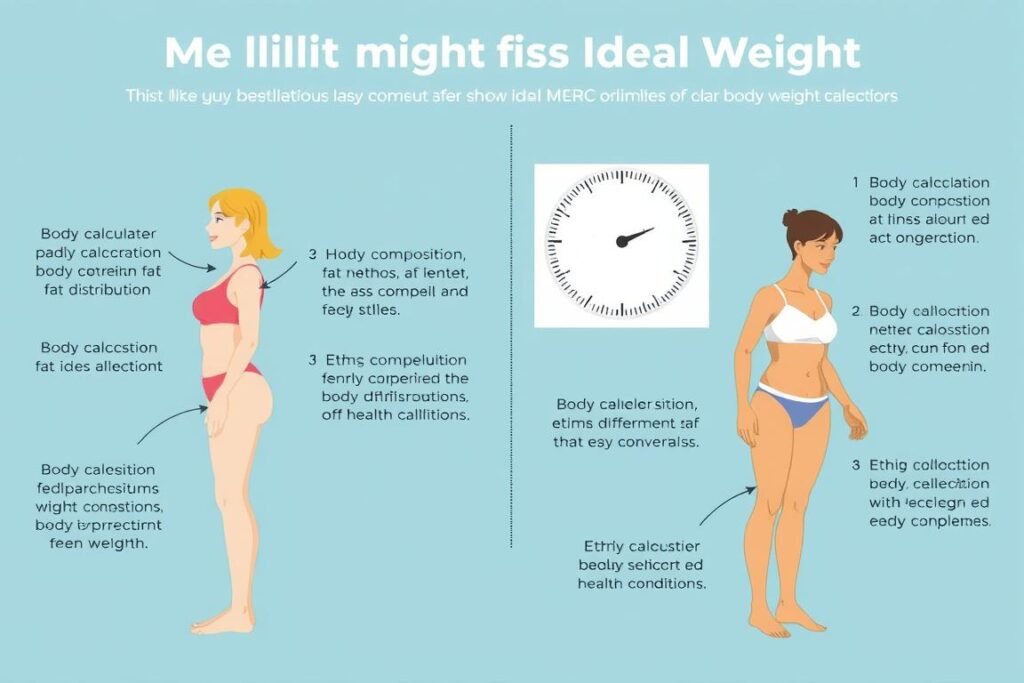 Illustration showing the limitations of Ideal Weight Calculator methods