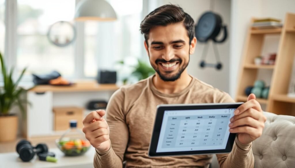 Person confidently planning their fitness journey based on BMR knowledge