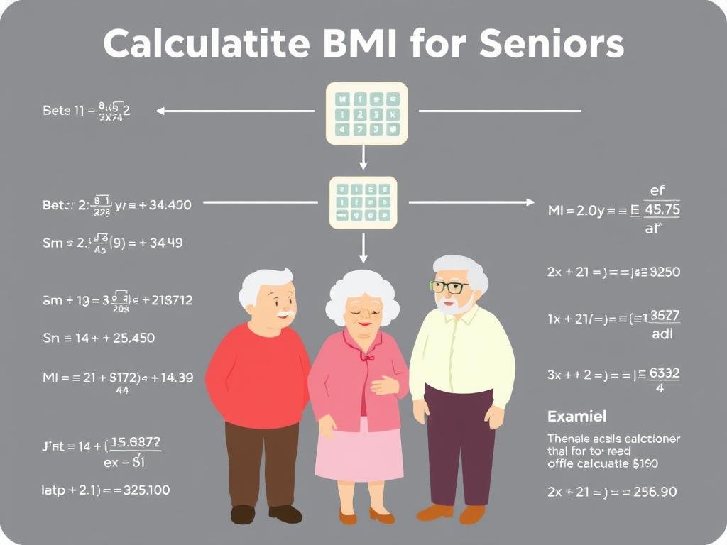 Step-by-step visual guide to calculating BMI for seniors