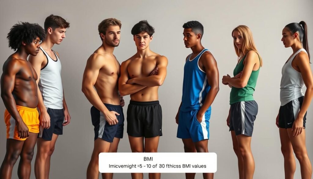 Teen athletes with different body compositions but similar BMI values